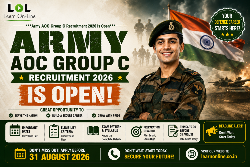 Army AOC Group C Recruitment 2026