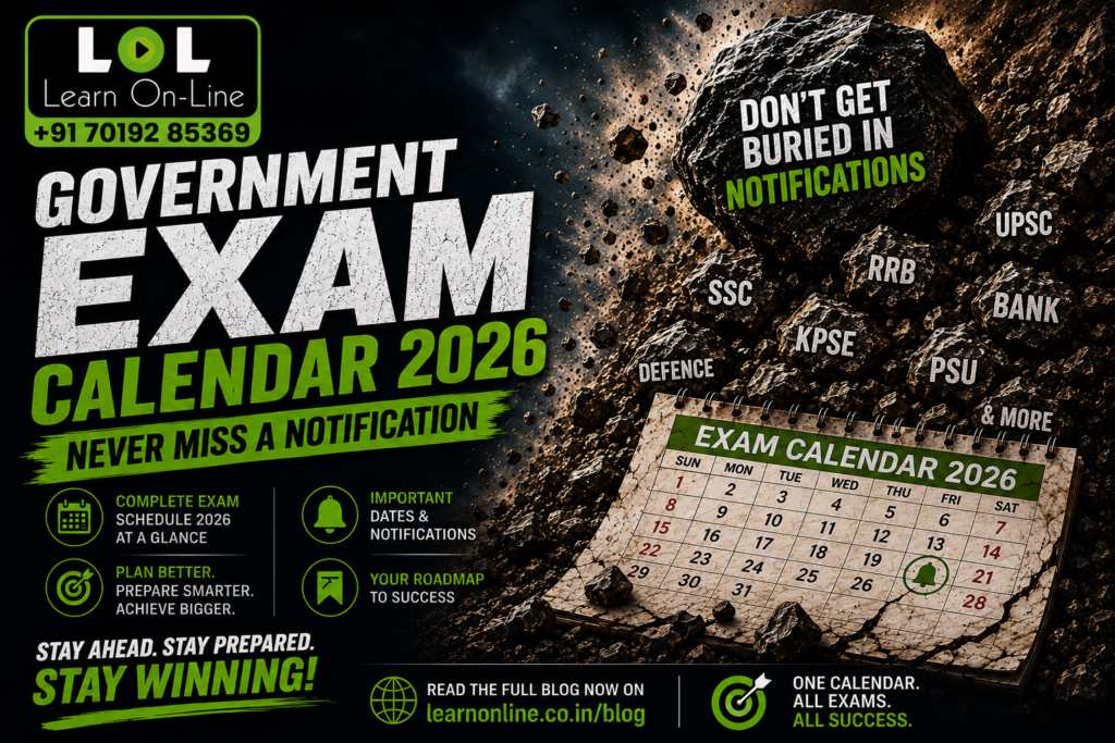 Government Exam Calendar 2026: Never Miss a Notification